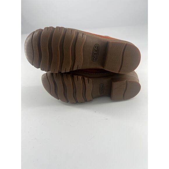 Keen Wilamette Mid Calf Boots Womens Size 6.5 Orange Suede Waterproof Pull On - Picture 10 of 10